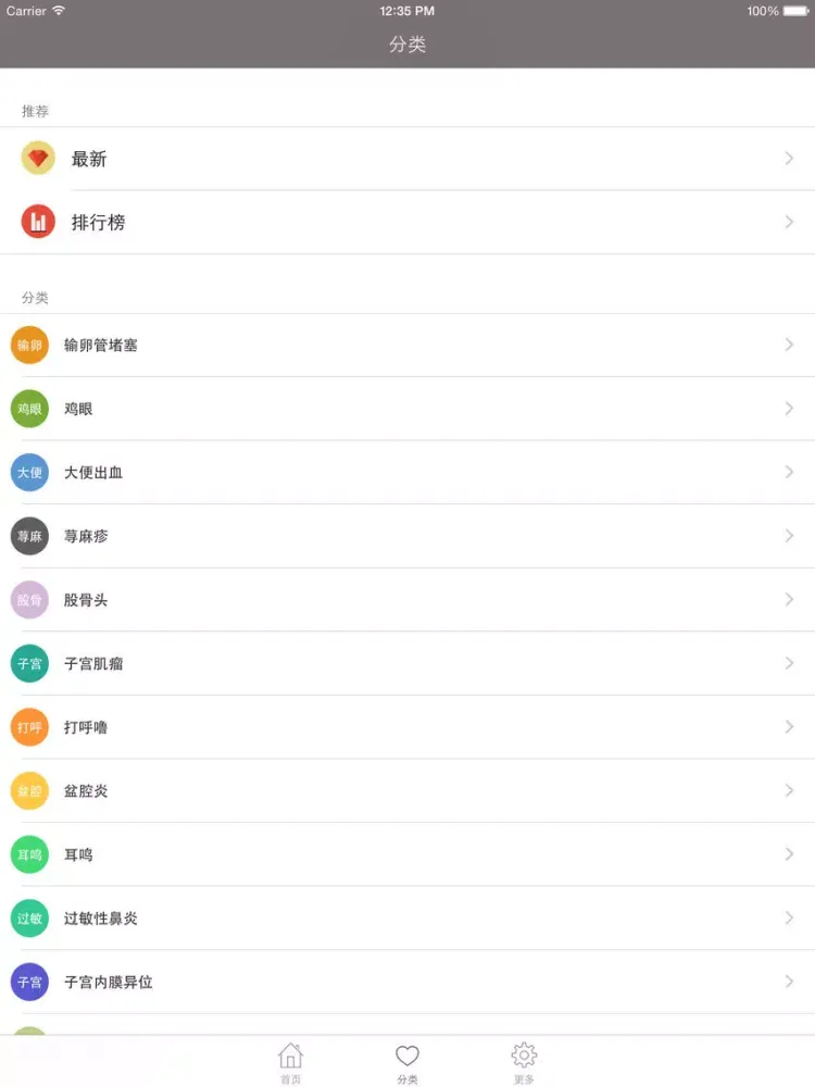 Ảnh chụp màn hình của 中医疾病大全 - 从中医角度为大家提供疾病的预防、治疗和调理 iPad 