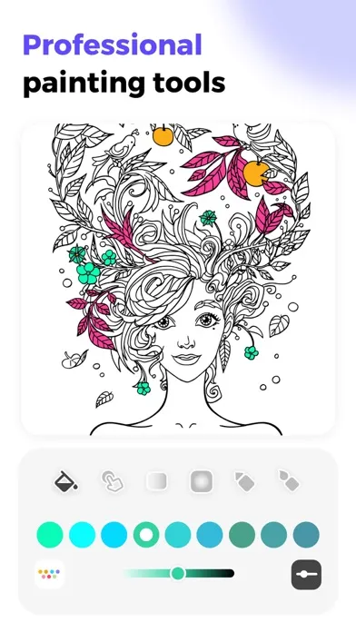 Captures d'écran de iPaint:Happy Coloring Book