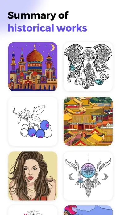 Captures d'écran de iPaint:Happy Coloring Book