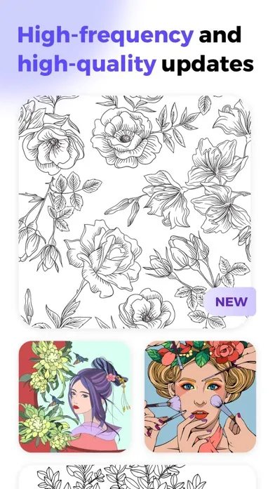 Captures d'écran de iPaint:Happy Coloring Book