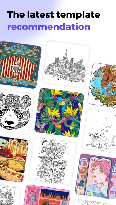 Captures d'écran de iPaint:Happy Coloring Book