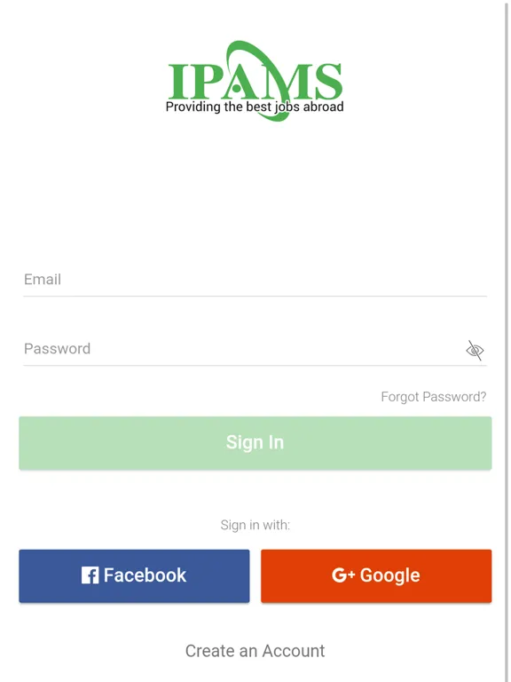 IPAMS Mobile iPad  스크린샷