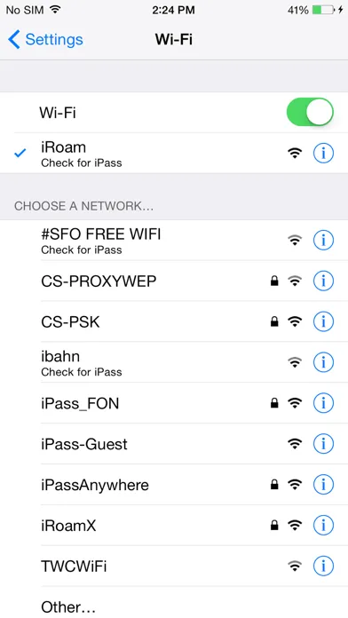 Скриншоты iPass SmartConnect™