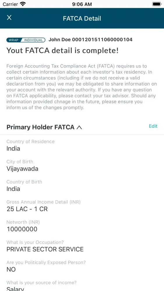 Captures d'écran de iFAST India Client
