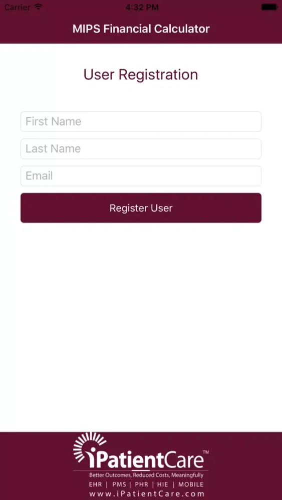 ภาพหน้าจอของ MIPS Financial Calculator