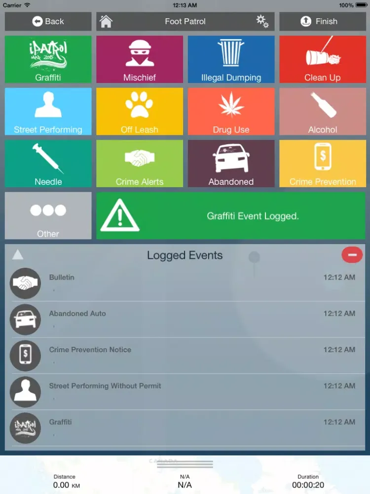 iPatrol+ iPad  Ekran Görüntüleri
