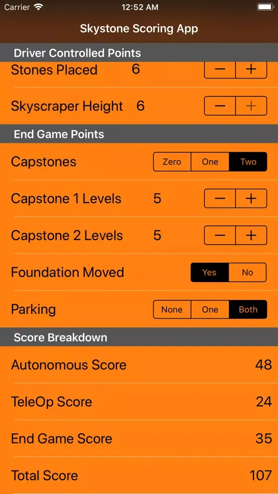 FTC Scorer (2019) by Mihir C.應用截圖