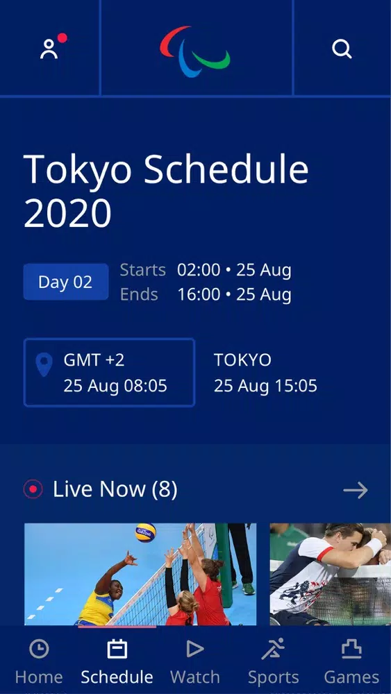 Captures d'écran de Paralympics LIVE