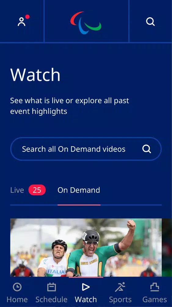 Captures d'écran de Paralympics LIVE