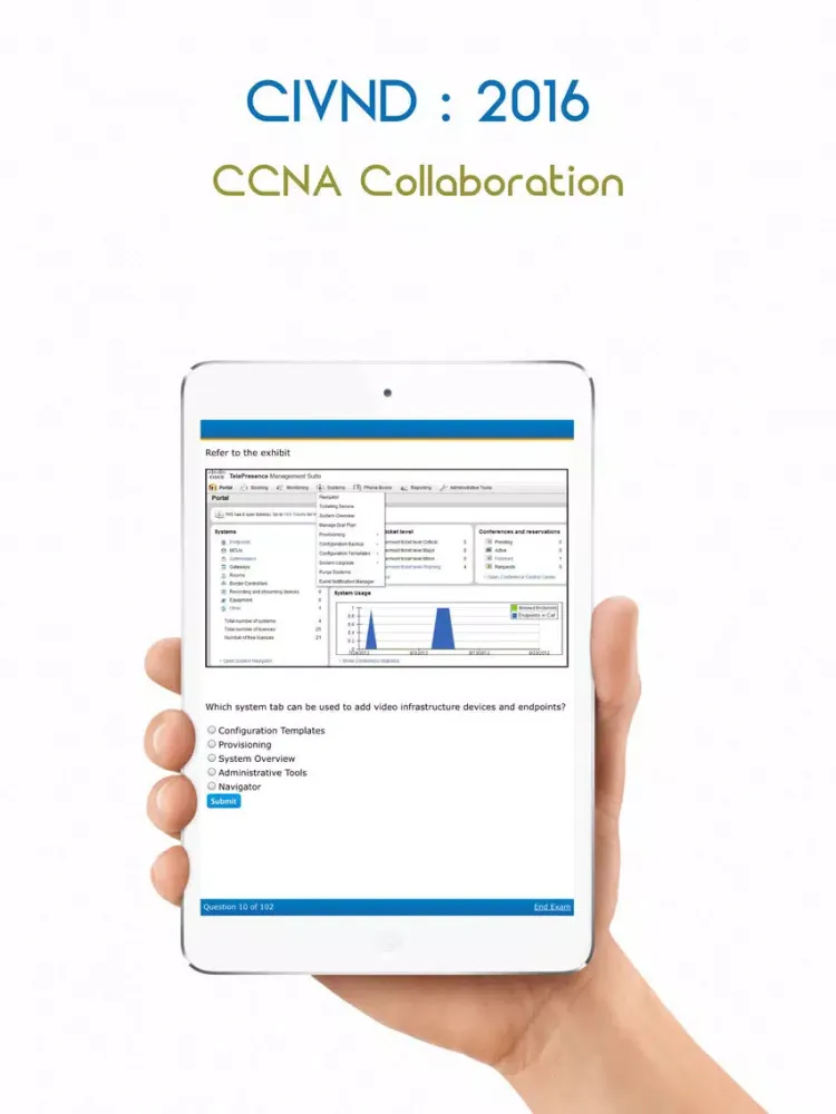 ภาพหน้าจอของ 210-065: CCNA Collaboration - Certification App iPad 