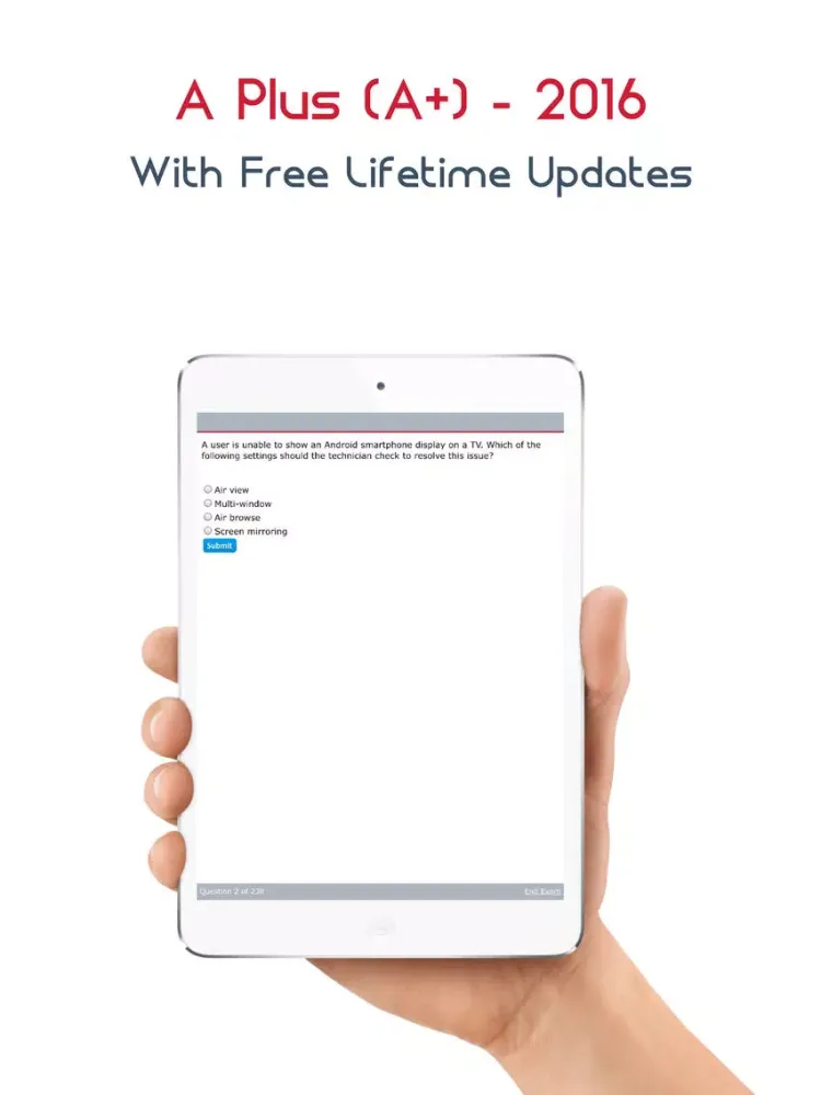 220-901: CompTIA A+ iPad  Screenshots