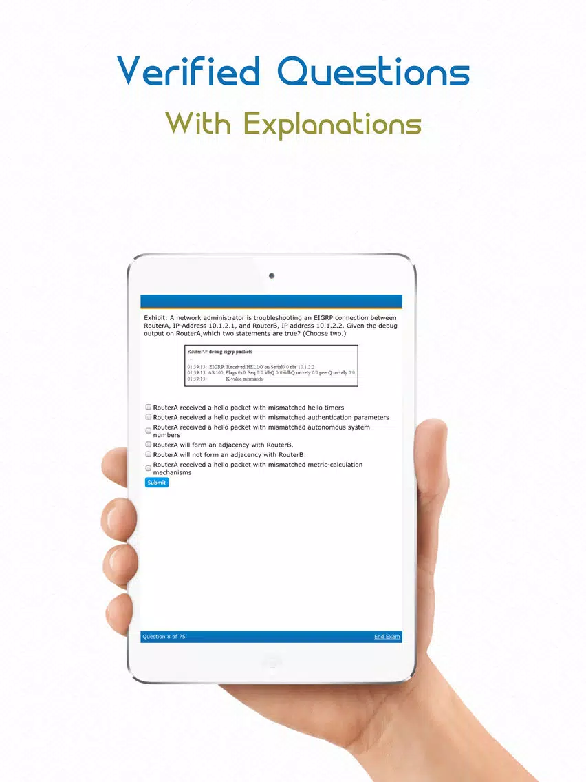 Capturas de pantalla de 300-135: CCNP TSHOOT - Certification App iPad 
