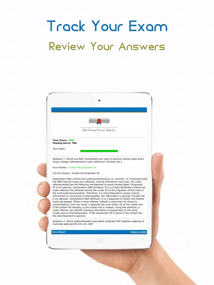 Capturas de pantalla de 300-135: CCNP TSHOOT - Certification App iPad 