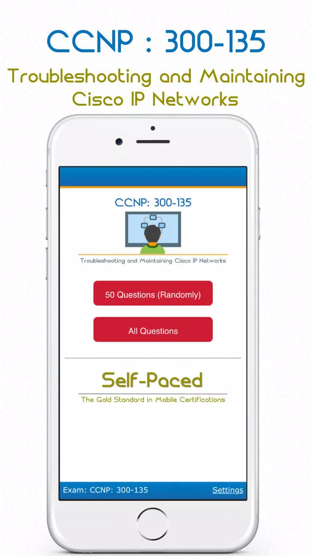 Capturas de pantalla de 300-135: CCNP TSHOOT - Certification App