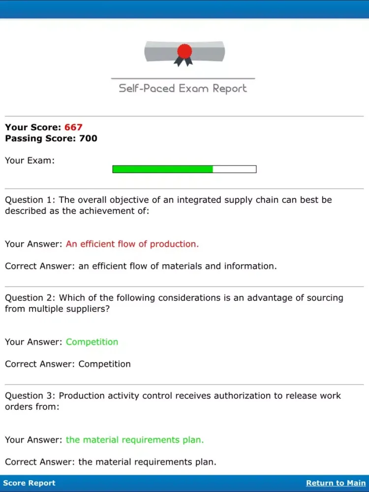 Скриншоты APICS: CPIM-ECO -Certification App iPad 