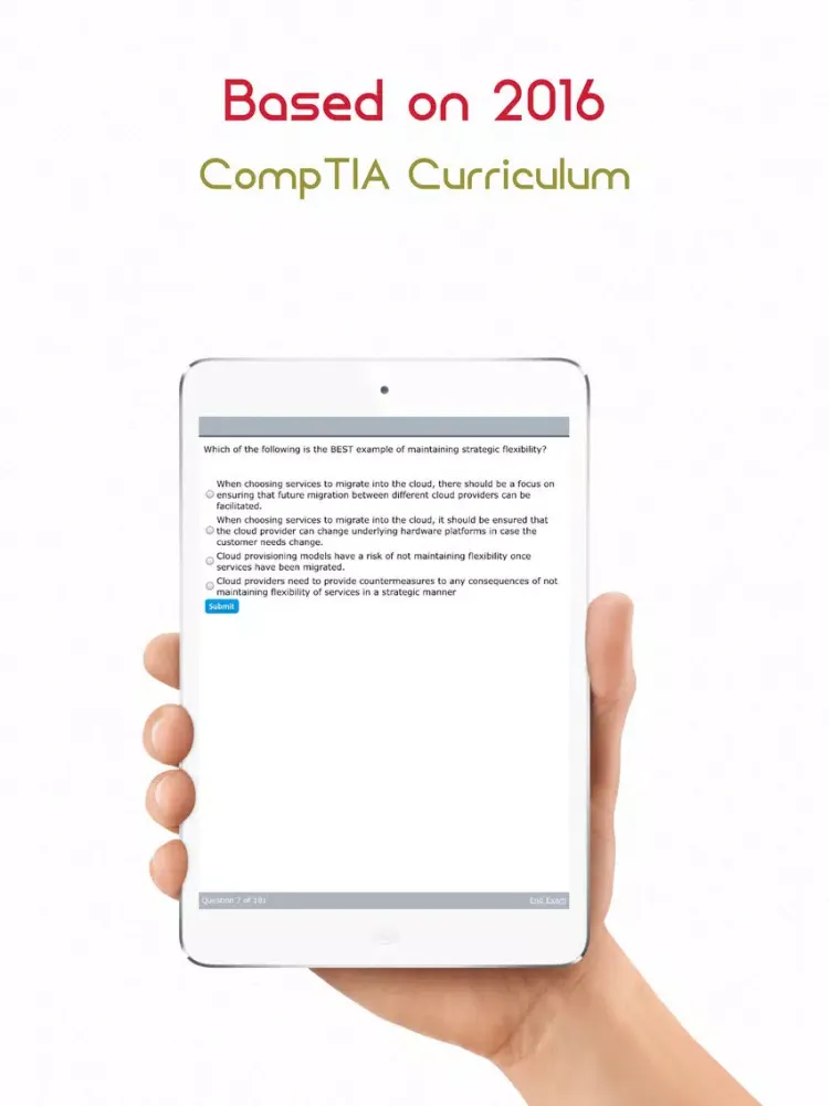 Capturas de tela do CLO-001: CompTIA Cloud Essentials - Self-Paced iPad 