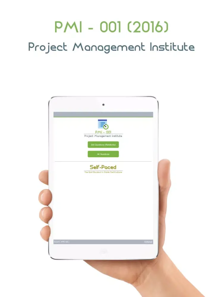 PMI-001 - Certification App iPad  스크린샷