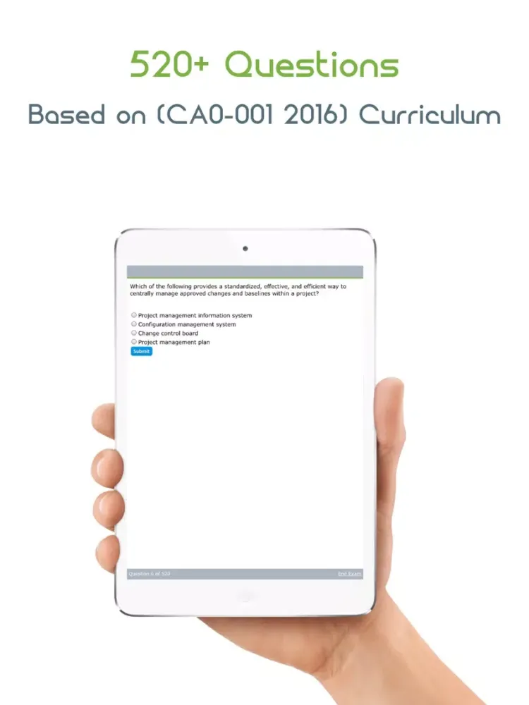 CA0-001: Certified Associate in Project Management iPad 應用截圖