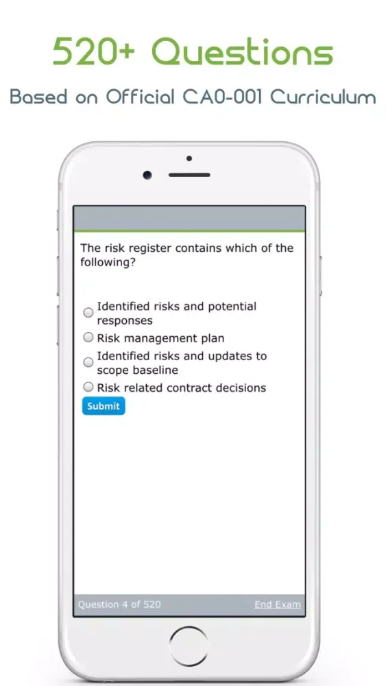 CA0-001: Certified Associate in Project Management應用截圖