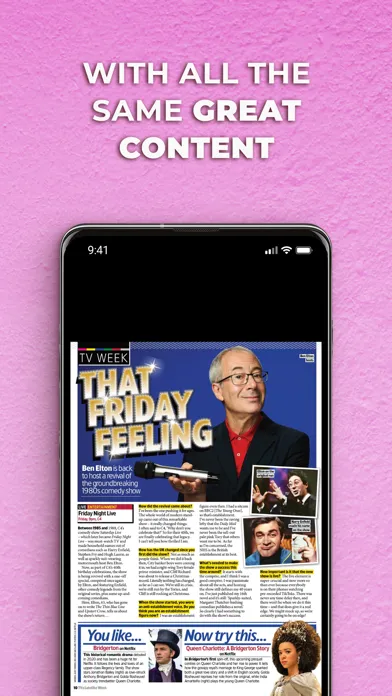 Tangkapan skrin TV & Satellite Week Magazine