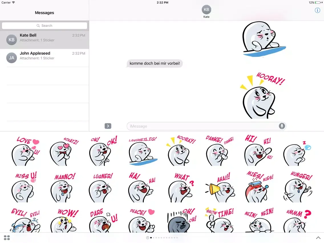 Capturas de tela do Seehundbaby Bob iPad 
