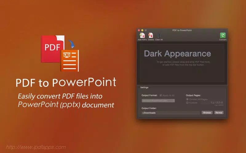 Tangkapan skrin Quick PDF to PowerPoint