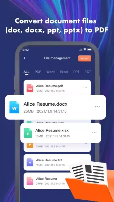 Tangkapan skrin iPDF Converter app