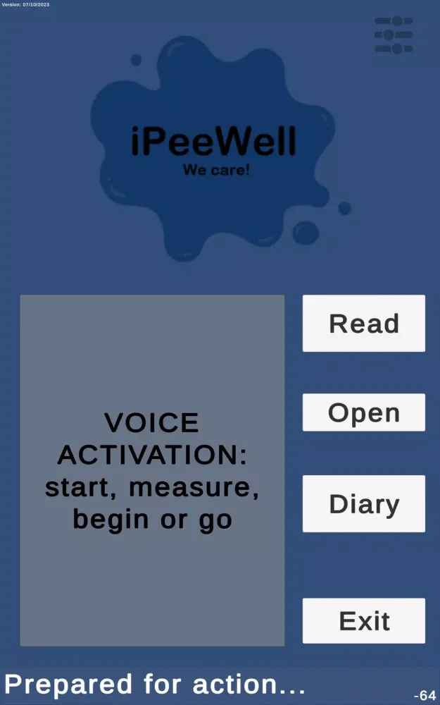 Zrzuty ekranu iPeeWell Uroflow