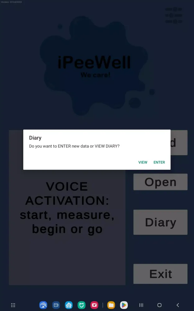Zrzuty ekranu iPeeWell Uroflow