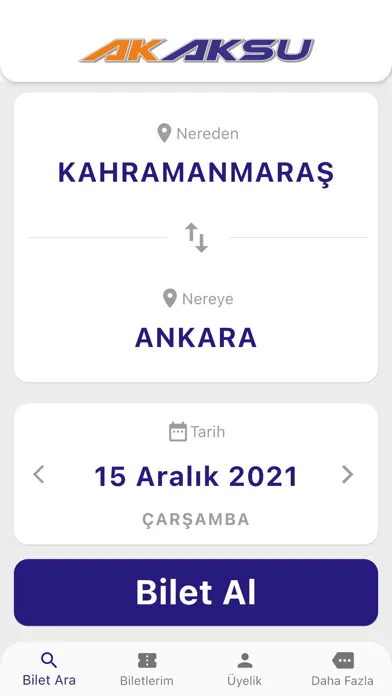 Capturas de tela do Ak Aksu Turizm
