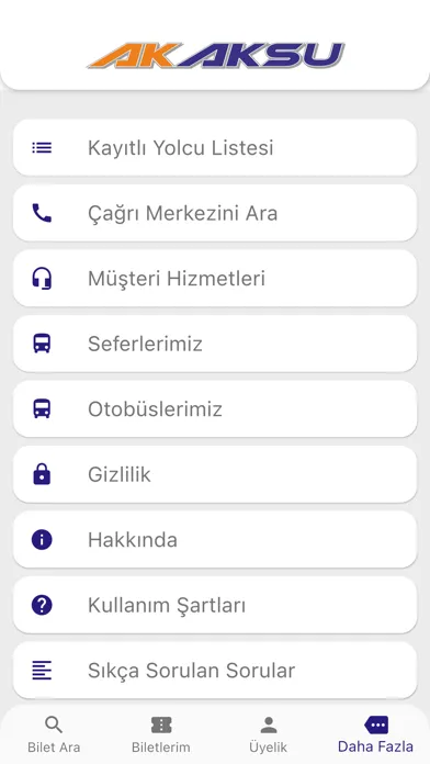 Capturas de tela do Ak Aksu Turizm