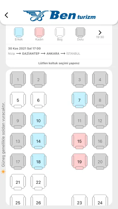 Ben Turizm Ekran Görüntüleri