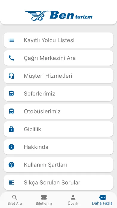 Ben Turizm Ekran Görüntüleri