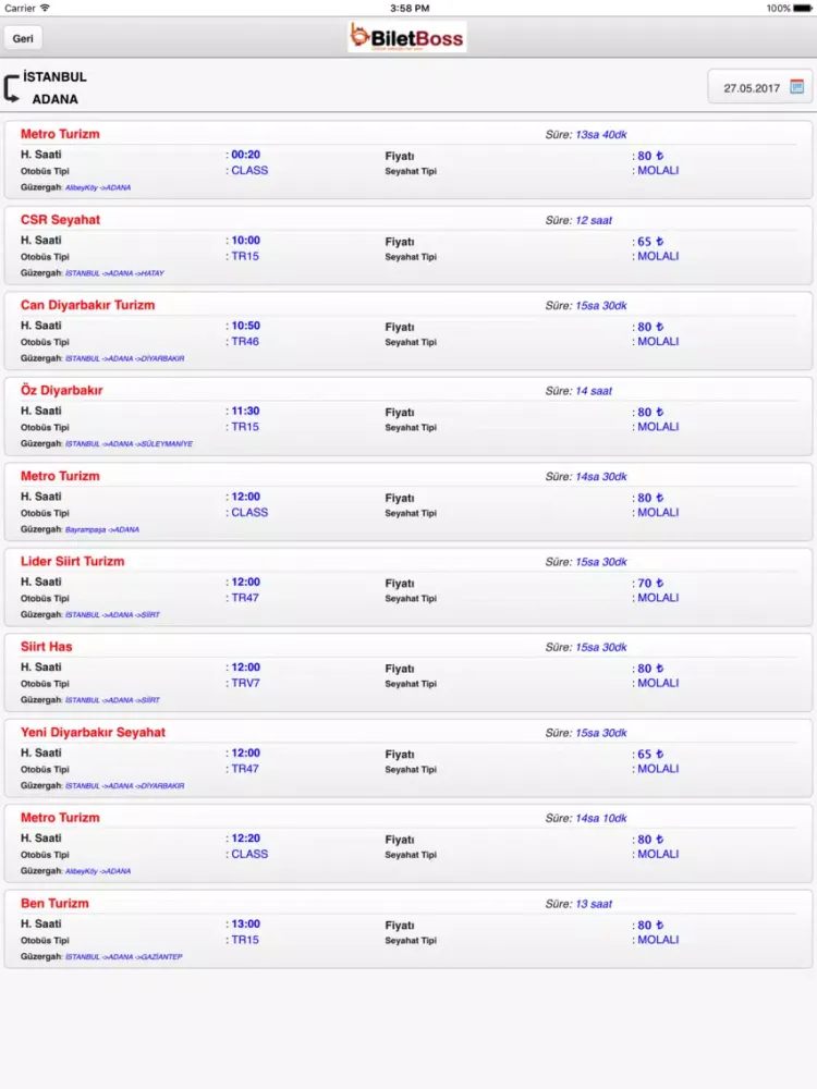 Bilet Boss iPad  Screenshots