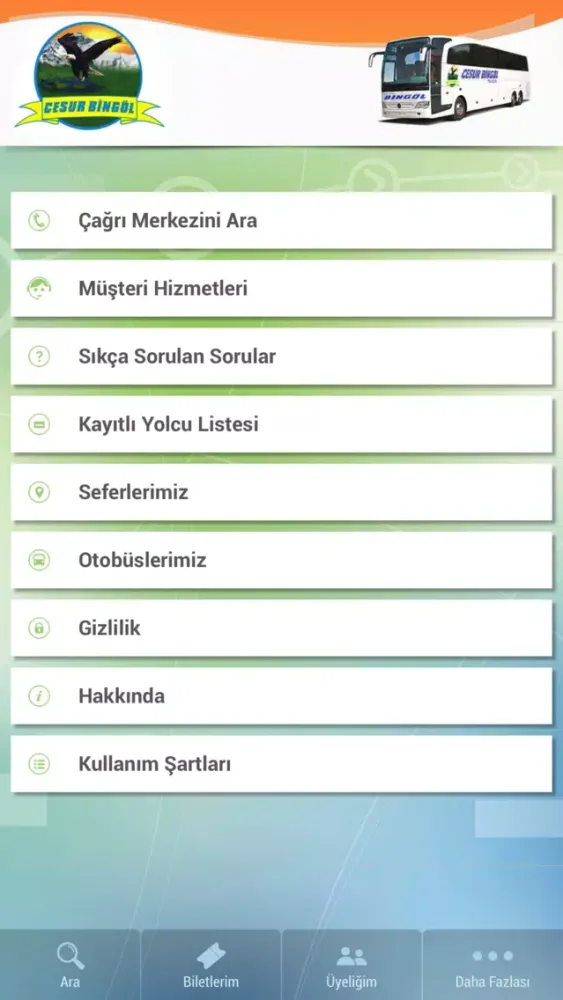 Captures d'écran de Cesur Bingöl Seyahat