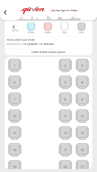 Скриншоты Güven Turizm