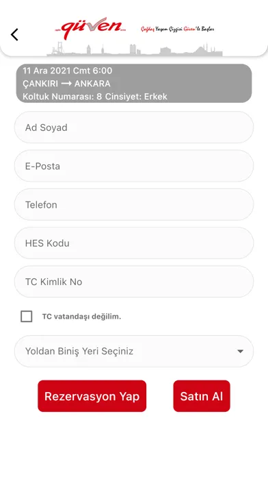 Скриншоты Güven Turizm