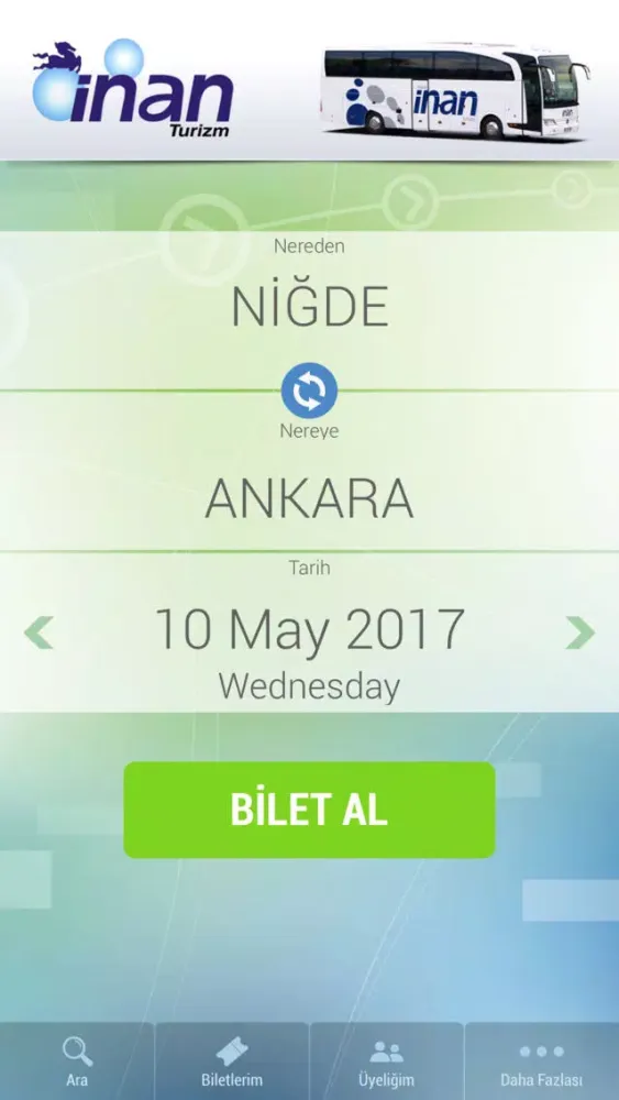 Capturas de tela do İnan Turizm