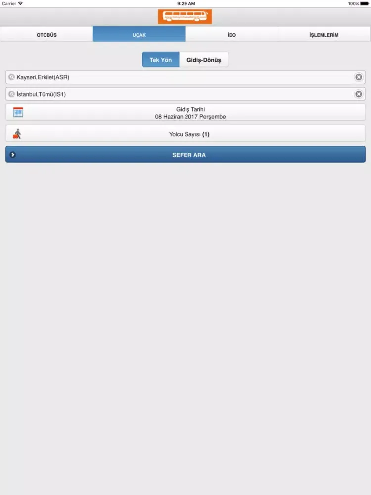 Kolay Uçak Bileti iPad  Ekran Görüntüleri