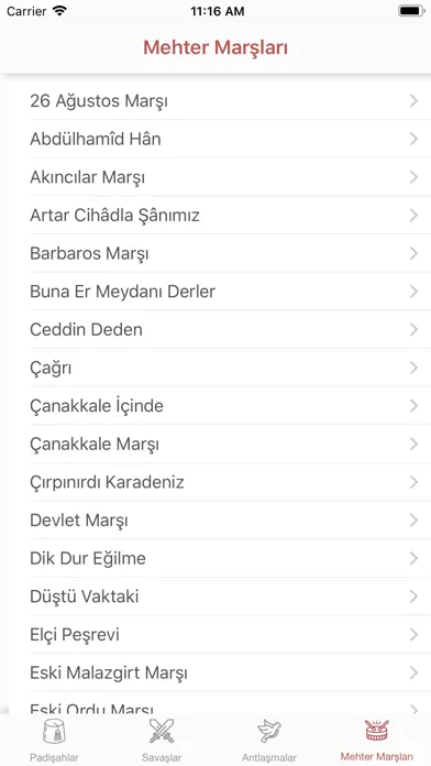 Capturas de pantalla de Osmanlı Tarihi