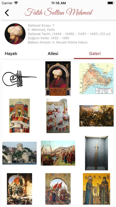 Capturas de pantalla de Osmanlı Tarihi