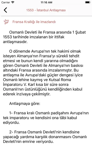 Capturas de pantalla de Osmanlı Tarihi