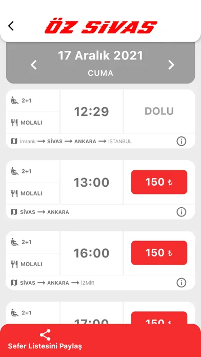 Ảnh chụp màn hình của Öz Sivas Turizm