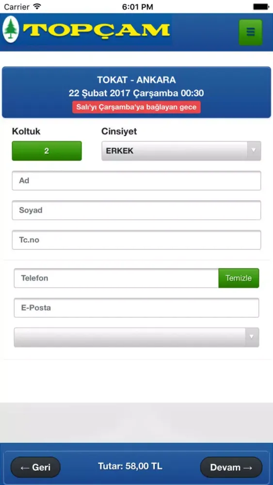 Topçam Turizm應用截圖