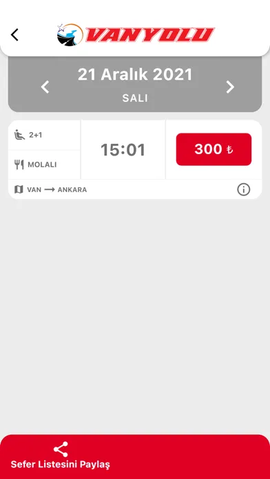 Zrzuty ekranu Vanyolu Seyahat