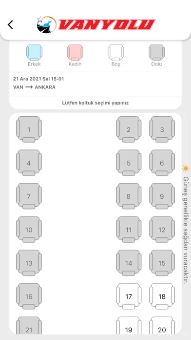 Zrzuty ekranu Vanyolu Seyahat