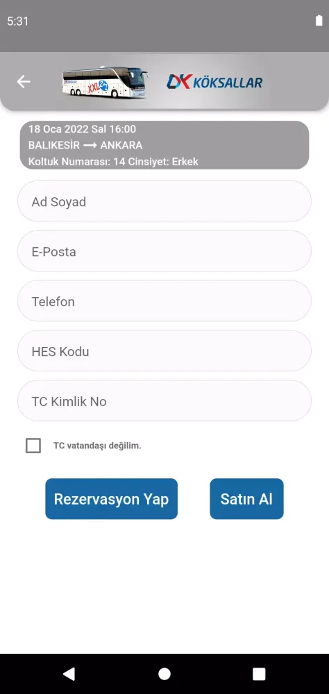 Köksallar Turizm स्क्रीनशॉट