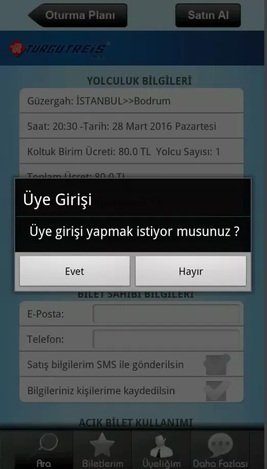 Tangkapan skrin Turgutreis Turizm