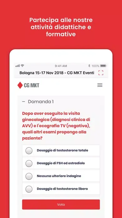 Capturas de tela do CG Mkt Eventi