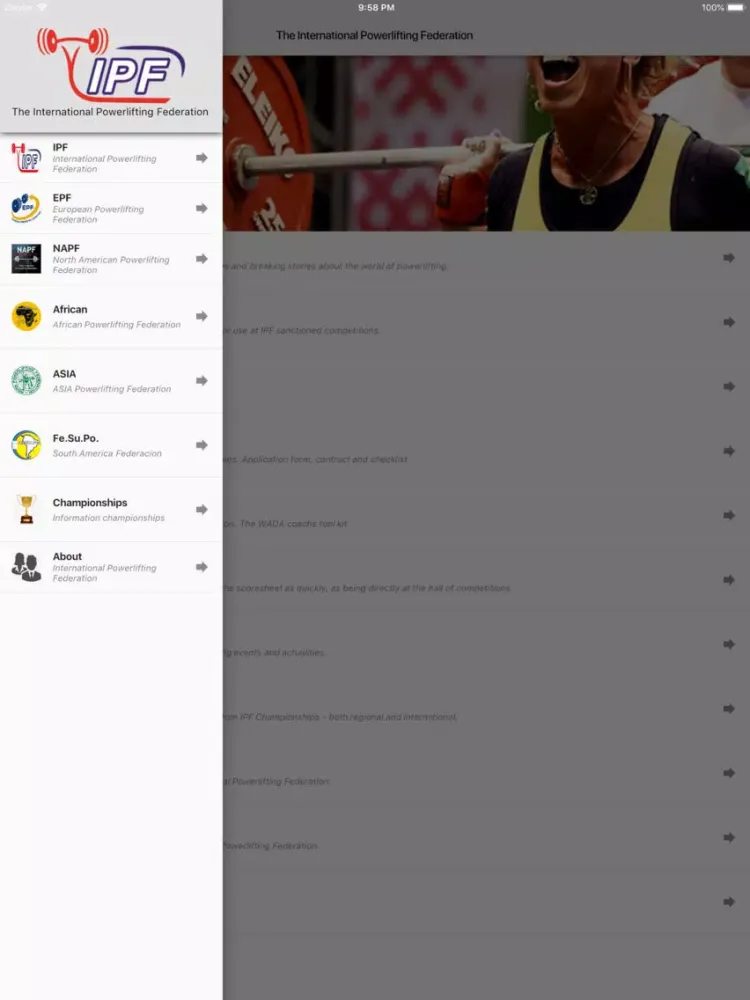 IPF-NEWS iPad  Screenshots